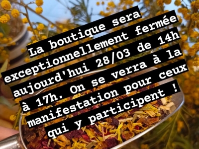 Grève du 28 mars 2023 : fermeture exceptionnelle pendant la manif 